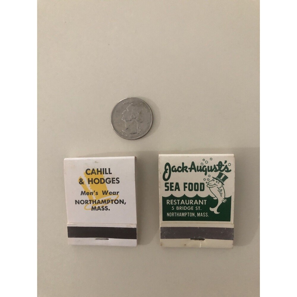 VTG Lot of 2 Northampton Mass. Jack August & Cahil & Hodges Stores Matchbooks - Picture 9 of 9